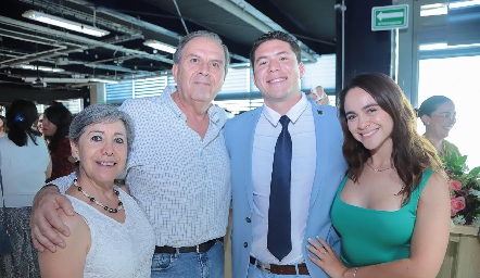  Rocío Balderas, Javier Salazar, Eric Salazar y Jimena Aguilar.