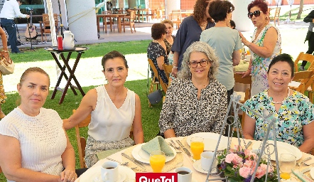  Anabel Valle, Ara Avilés, María José Ruiz y Leti Reina.