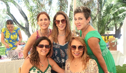  Verónica Guerra, Susana de Luna, Margarita Padilla, Gabriela Lara y Alma Durón.
