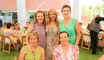  Graciela Berrones, Carmen Gloria, Margarita Padilla, Alma Durón y Marisol López.