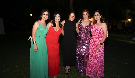  Paty, Daniela Lozano, Pupe Pierdant y María Luisa Lozano.
