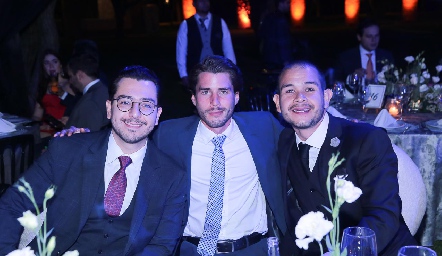  Saúl, Felipe Palau y  Carlos Buendía.