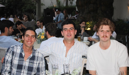  Carlos Malo, Mau Pérez y Andrés Bárcena.