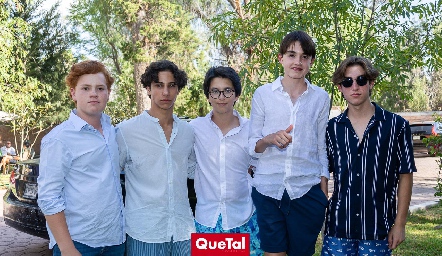  Francisco Torres, José Miguel Guerra, Marcelo Galán, Paulo  Abaroa y Mauricio Pizzuto.