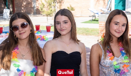  Alexia Galán, Marina Galán e Isabela Vázquez.
