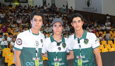  Mauricio Vera, Juan José Leos y Emiliano Delsol.