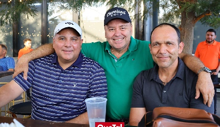  Juan Pablo Humara, Carlos Rangel y Esaú Conrado.
