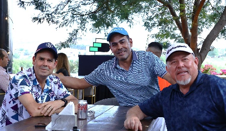  Oscar Martín, Chisco Gómez y Yoshi Moriya.