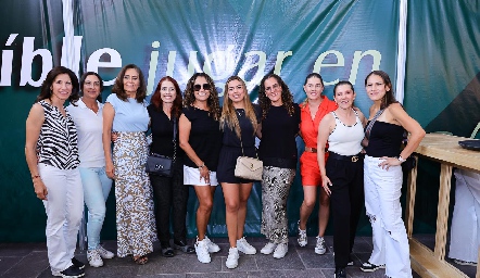  Roxana, Paty Cantú, Paty Gonzalez, Adriana, Paty Lara, Alexia Mendoza, Vivian a la Torre, Silvia Garza y Maricela Perez.