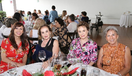  Roxana Celis, Mari Carmen López, Lourdes López y Patricia Lugo.