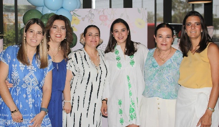  Cristina Kasis, Cristina Galán, Pita Retes, Bárbara Mejía, Rosa de Mejía y Daniela Rivero.