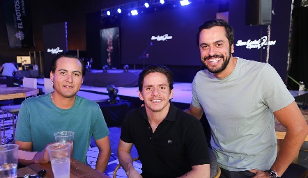  Luis Salas, Alejandro Rueda y Omar Díaz.
