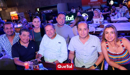  Arturo Hernández, Luis Fonseca, Andrea López, Alejandro Santibáñez, Francisco Corpi, Miguel Herrera y Alexia Mendoza.