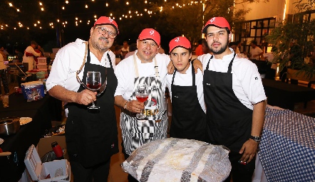  Ricardo Enaime, Gabo Ochoa, Humberto Rivera y Gabriel Ochoa.