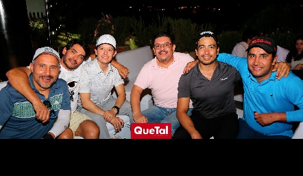  Vladimir Infante, Mariano Nagore, Humberto Ramírez, Edgardo López, Paco Mirabal y Pedro Hernández.