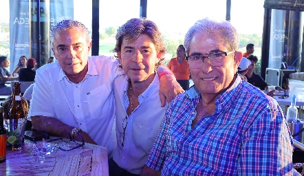   Gerardo Serrano, Jaime López y Alfonso Galán.