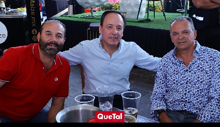   Ricardo Trujillo, Christian Naranjo y Andrés Tellez.