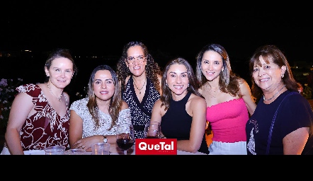  Susana García, Ivonne Méndez, Sonia Yáñez, Vivi Cabeza, Ana Lía Margiorie y Lula Parodi.