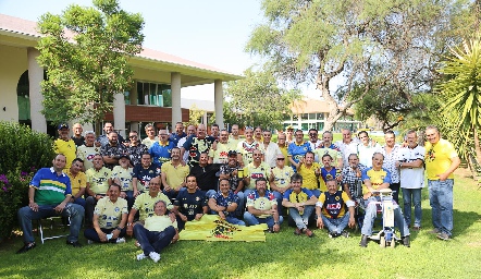  Festejando el Bicampeonato de las Águilas del América.
