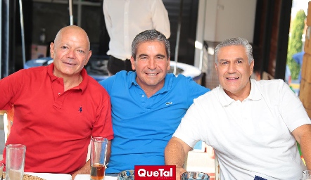  Bernardo Meade, Martín de la Rosa y Juan Manuel Piñero.