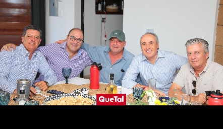  Carlos Malo, Eduardo Nieto, Che Hernández, Alejandro Navarro y Jorge Gómez.