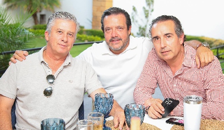  Jorge Gómez, Juan Carlos de la Rosa y Alejandro Elizondo.