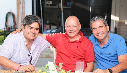  Paco Leos, Bernardo Meade y Martín de la Rosa.