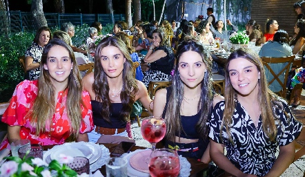  Lu Borbolla, Gemma Loredo, Daniela Torres y María Palomar.
