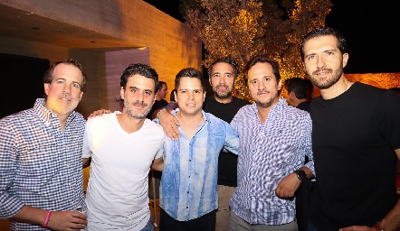  Herbert Trampe, Giorgio Stavropulos, Enrique Garza, Wilfrido Martínez, Arturo Enríquez y Jaime Hernandez.