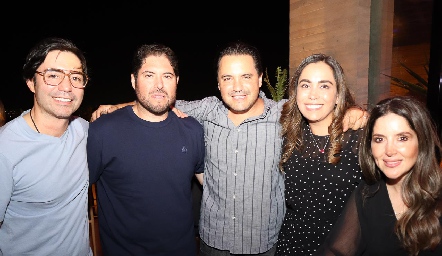  Mauricio Zollino, Ismael Esqueda, Pedro Esqueda, Elizabeth Estévez y Andrea Cervantes.