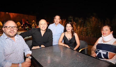  Israel Navarro Mauricio Sarquis, Juan Carlos Suárez, Gaby Suarez y Graciela Muñoz.