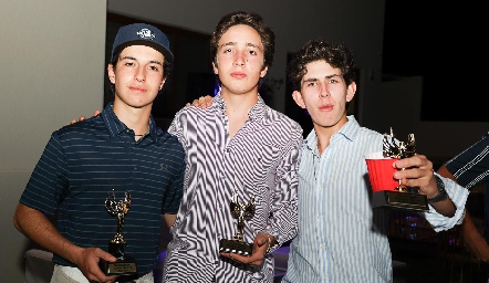  Martín de la Rosa, Luis Rico y Diego Payán.