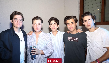  Luis Paulo Guevara, Andrés Cambeses, Diego Payán, Juan Manuel Gómez y Manuel González.