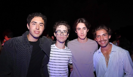  Andrés Morales, Juan Pablo Abaroa, Juan Carlos Nieto y Daniel Carreras.