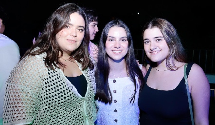  Carlota de la Garza, Paty Leos y Christiann Cambeses.