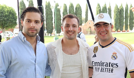 Guillermo de Alba, Eugenio Pizzuto y Vicente Azcona.