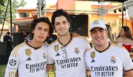  Juan Pablo Ruiz, Oscar Vera y Vicente Azcona.