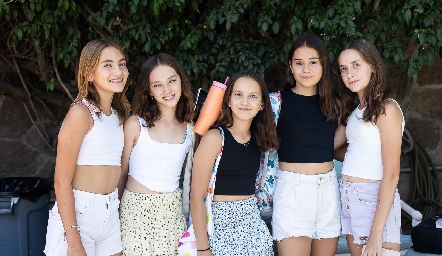  Xime, Lu, Aranza, Rafaela y Paula.