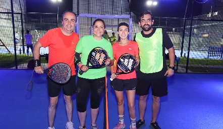  Antonio Jara, Sugey, Montse y Quique Berrueta.