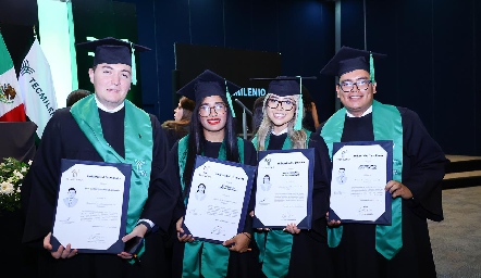  Luis Gerardo Barbosa, Gloria Alicia Zamora, María Fernanda Muñoz y Mario Fernando Reyna.