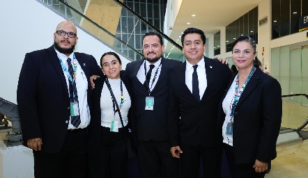  Luis Montes, Andrea Carrillo, Pablo Alonso, Daniel Rubio y Janet Rodriguez.