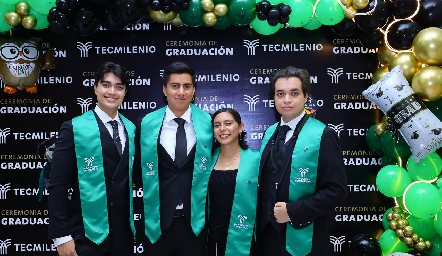  Daniel Márquez, Sebastián Muñiz, Pamela García y Miguel Ángel Márquez.