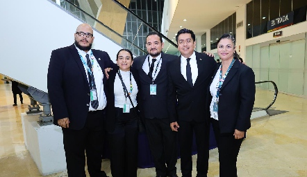  Luis Montes, Andrea Carrillo, Pablo Alonso, Daniel Rubio y Janet Rodríguez.
