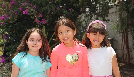  Lucía Martínez, Fernanda de Alba y Ana Sofía Torres.