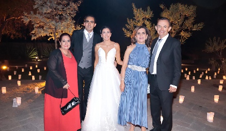  María Magdalena Macías, Mauricio Sánchez, Daniela Mauricio, Ana Emelia Tobías y Alejandro Pérez.