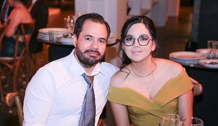  Manolo Sarmiento y Estefanía Barba.