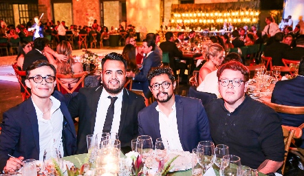  Sergio Martínez, Irán Gutiérrez, Quetar Gómez y Jeyson Zavala.