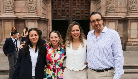  Marcela García, María Fernanda Guevara, Marcela Guevara y David García.