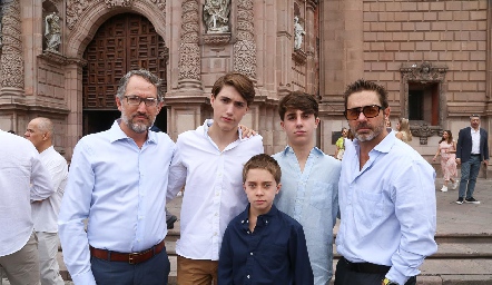  Roberto Garfias, Francisco Galindo, Eugenio, Roberto y Andrés.