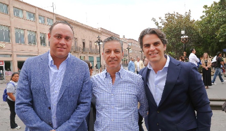  Francisco Torres, Marcelo Galán y Juan Carlos Valladares.